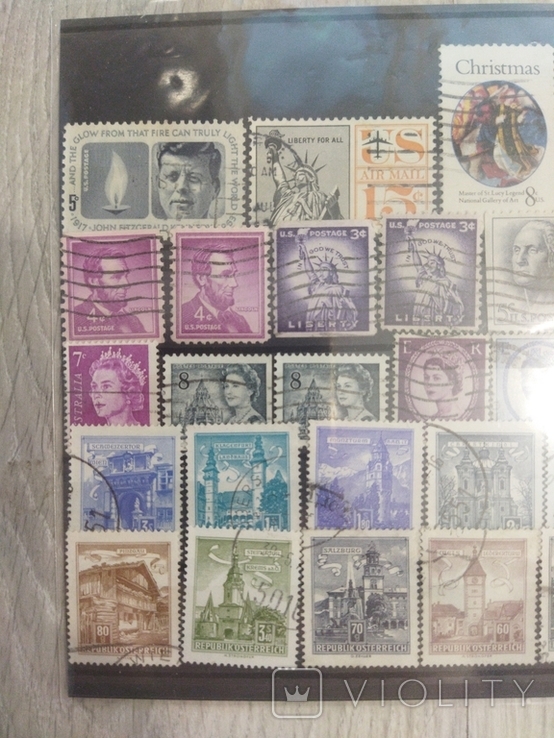 Микс почтовые марки Европы и Америки. Лист 4, фото №3