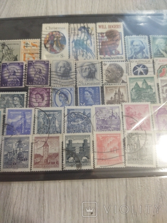 Микс почтовые марки Европы и Америки. Лист 4, фото №4