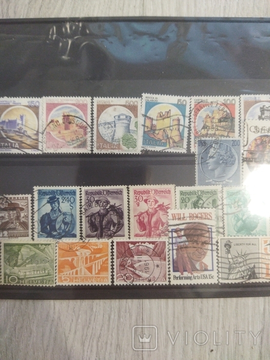 Микс почтовые марки Европы и Америки. Лист 5, фото №4