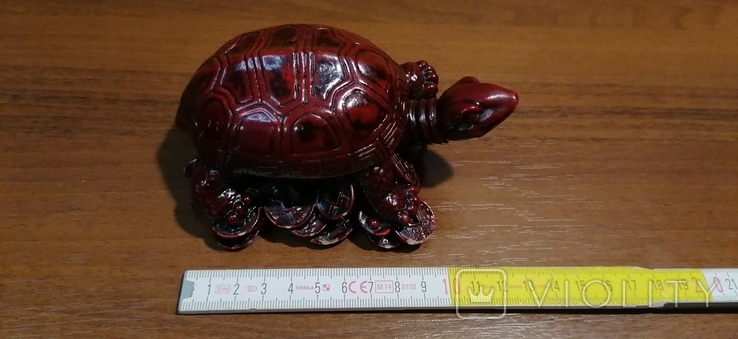 Сувенір важка черепаха на монетах, фото №2