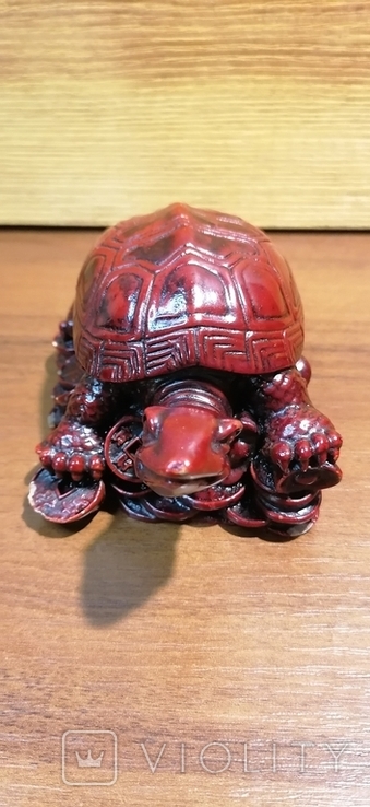 Сувенір важка черепаха на монетах, фото №3
