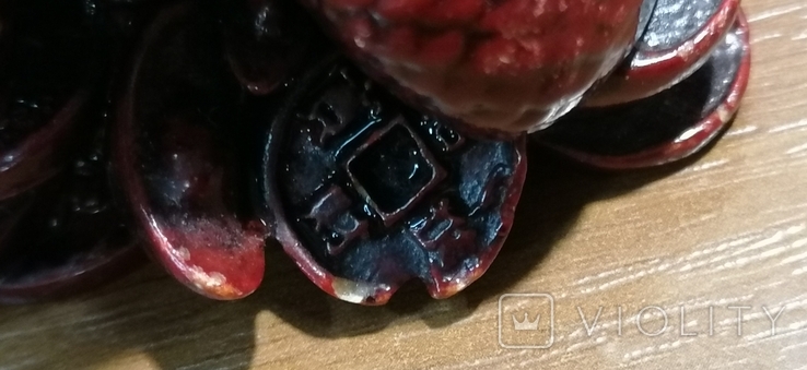 Сувенір важка черепаха на монетах, фото №10