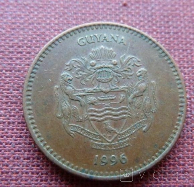 Гайана 5 долларов 1996г., фото №3