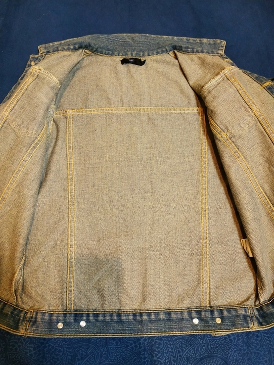 Куртка джинсова чоловіча JEANS коттон на зріст 170 см, фото №9