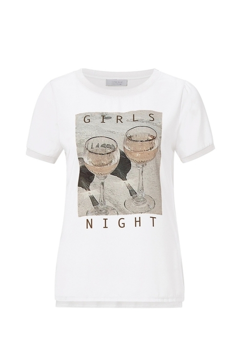 Люксова білосніжна футболка Rich&amp;Royal з принтом "Girls Night"., numer zdjęcia 4