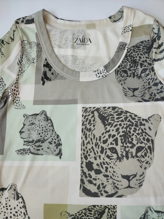 Фірмова футболка з леопардами бренд Zaida, фото №11