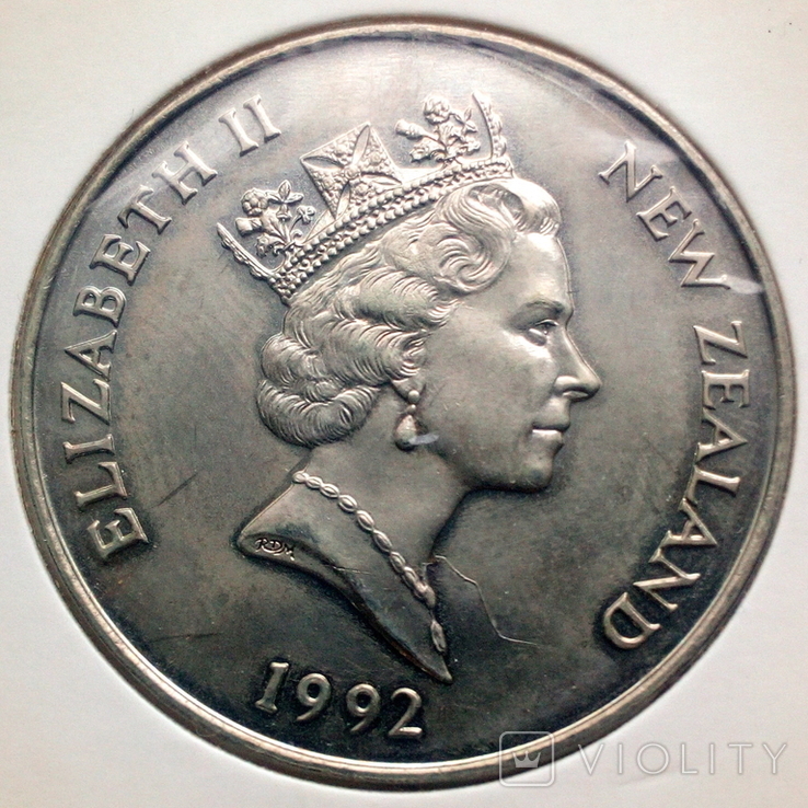 Новая Зеландия 5 долларов 1992 г. Абел Тасман (тираж 20 тыс.), фото №7