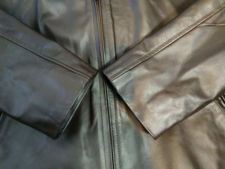 Куртка шкіряна жіноча без ярлика р-р прибл. L, фото №8