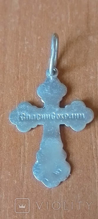 Крестик серебро 925 пр, фото №3
