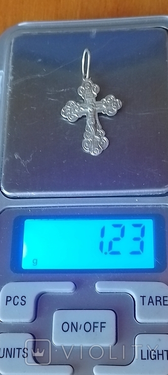 Крестик серебро 925 пр, фото №4