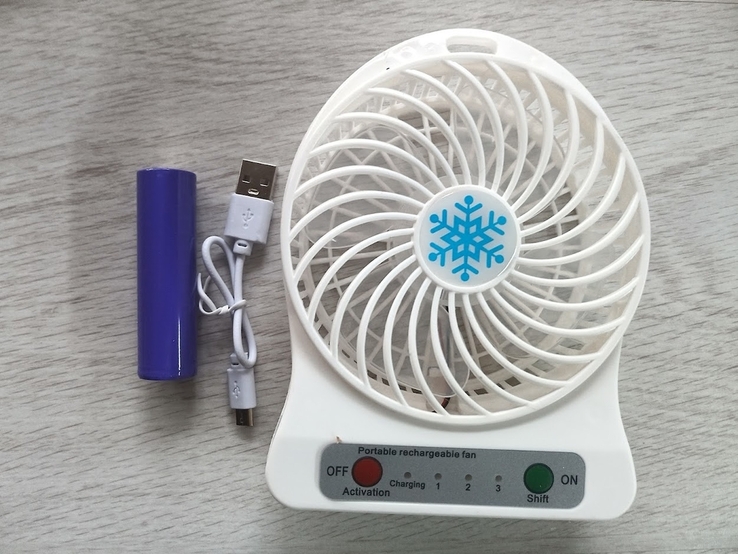 Портативный настольный мини вентилятор Trends Portable Mini Fan1 USB, numer zdjęcia 2
