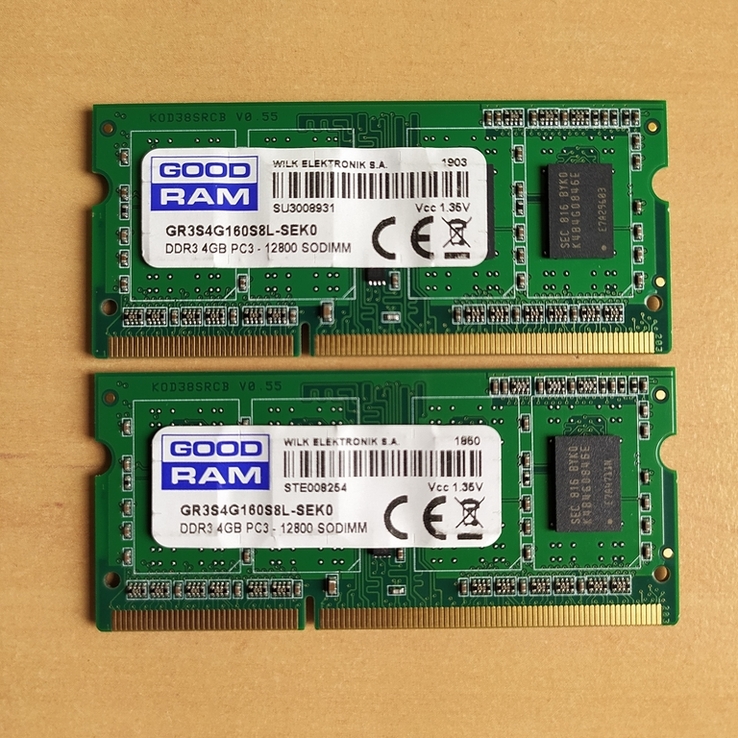 SO-DIMM DDR3 2 модуля по 4 Gb, numer zdjęcia 2