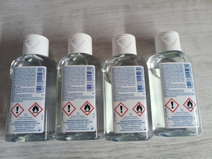 Антисептик для рук ducray gel hydro-alcoolique 100ml 4шт, фото №4