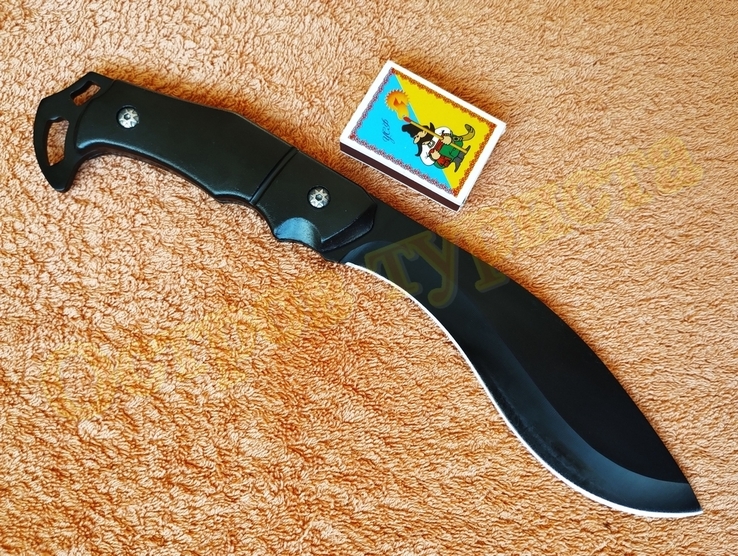 Нож мачете охотничий кукри Buck 95 деревянная рукоять с чехлом, фото №6
