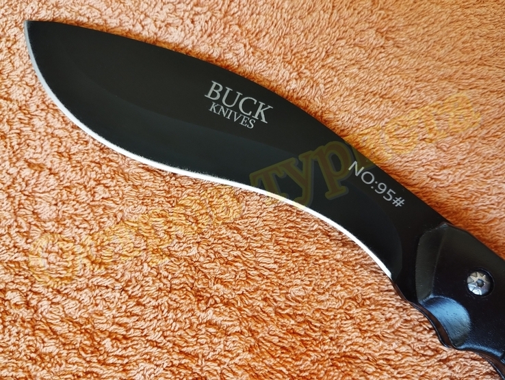 Нож мачете охотничий кукри Buck 95 деревянная рукоять с чехлом, фото №7