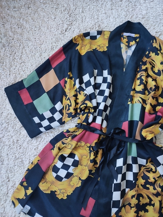 Винтажная шёлковая блуза туника платье в бельевом стиле Alberto Fabiani, фото №3