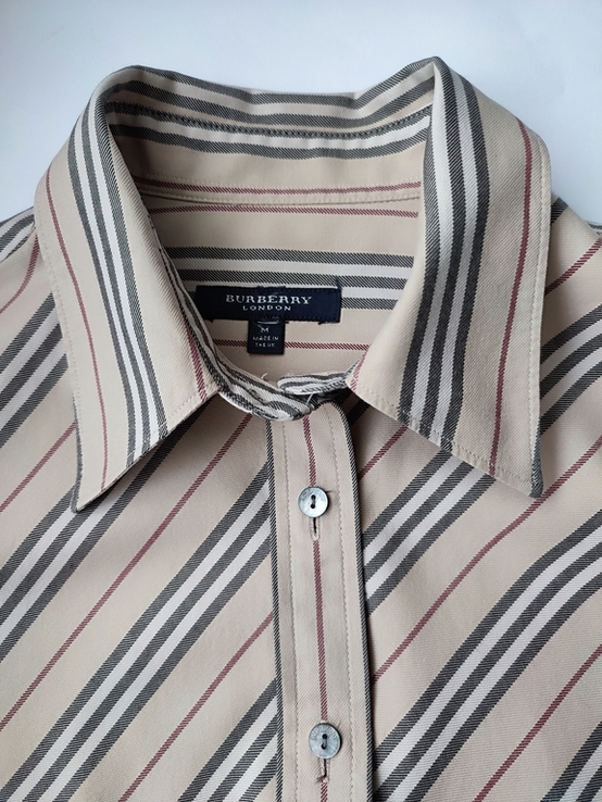 Брендовая рубашка/блузка под запонки от английского бренда класса люкс Burberry оригинал, фото №6