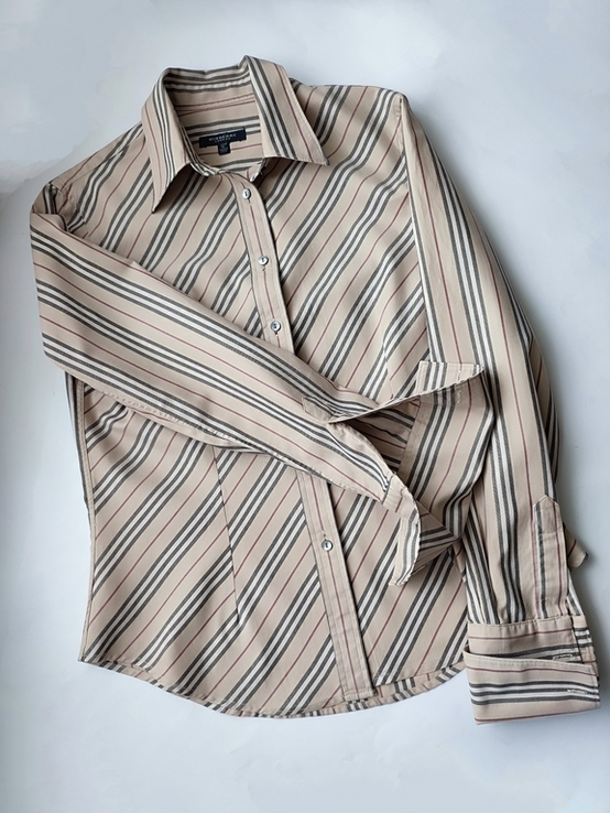 Брендовая рубашка/блузка под запонки от английского бренда класса люкс Burberry оригинал, фото №11