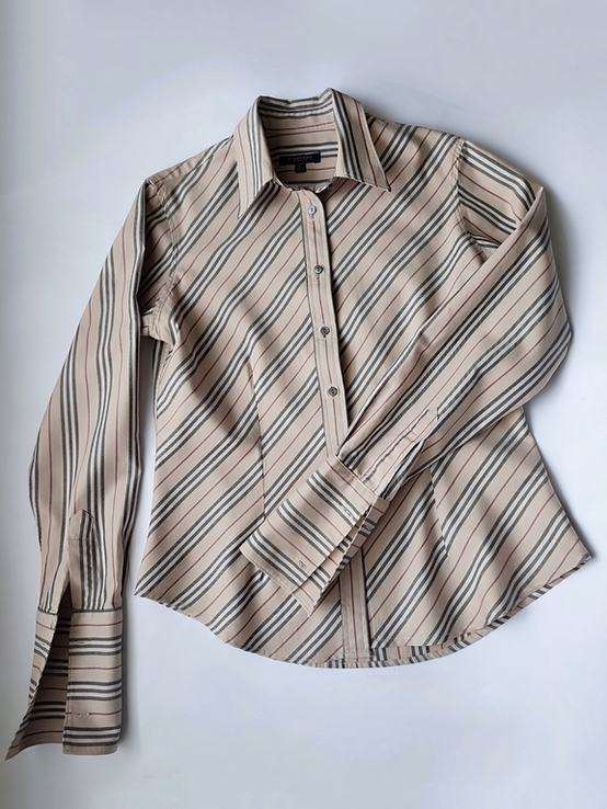 Брендовая рубашка/блузка под запонки от английского бренда класса люкс Burberry оригинал, фото №12