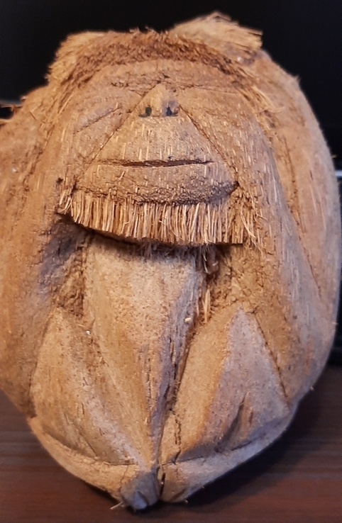 Статуетка з кокосу Мавпа, numer zdjęcia 3