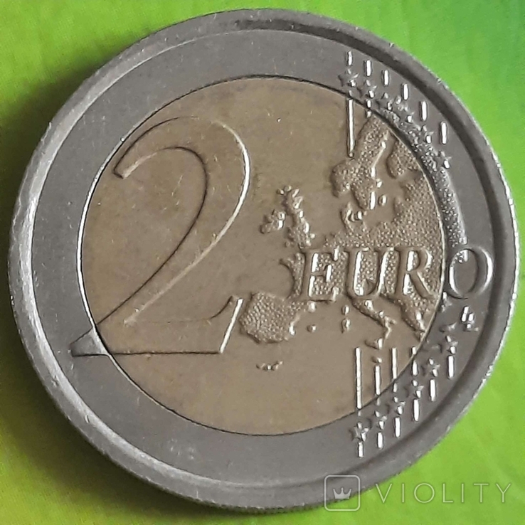 Італія 2 євро / 2012 / 10 років готівковому євро, фото №3