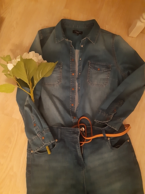 Джинсова сорочка рубашечка куртка, фото №4