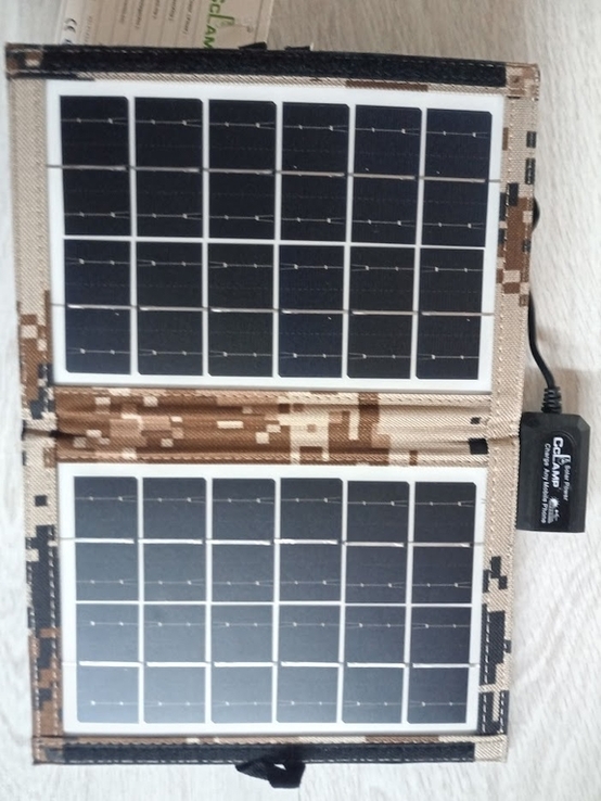 Солнечная панель с usb выходом cl 670 6В, 7Вт, USB-A до 1.2А, фото №5