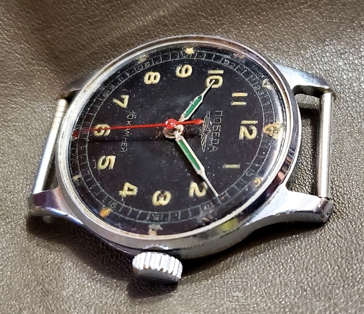 Годинник «Перемога» з CSS в хромованому корпусі механічний 1МЧЗ СРСР, фото №3