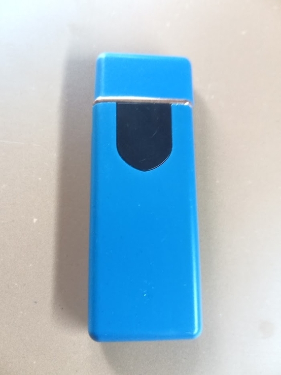 Електрозапальничка USB ZGP ABS сенсорна запальничка електрична спіральна Колір синій, фото №4