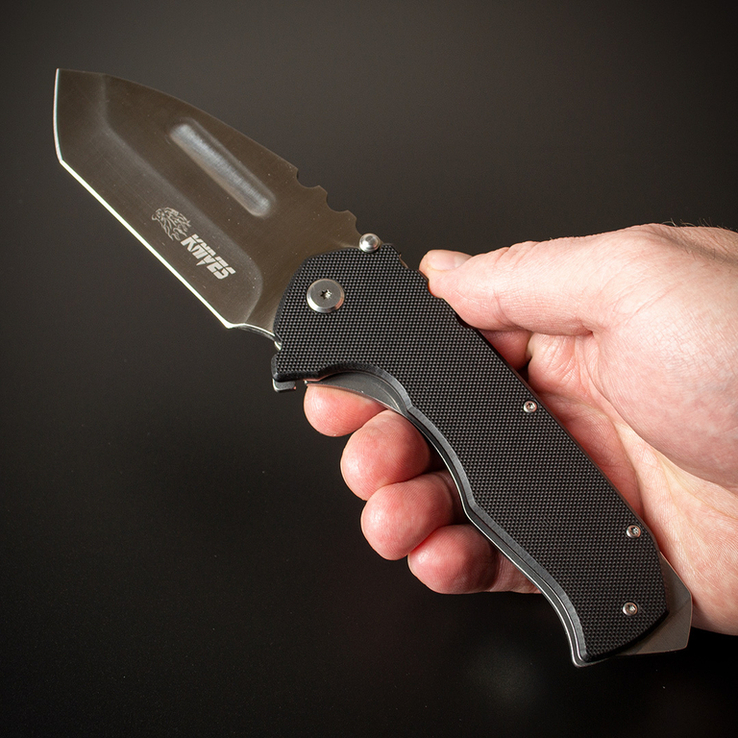 Ніж складаний Medford Praetorian Tanto Black туристичний ніж, мисливський ніж, фото №3