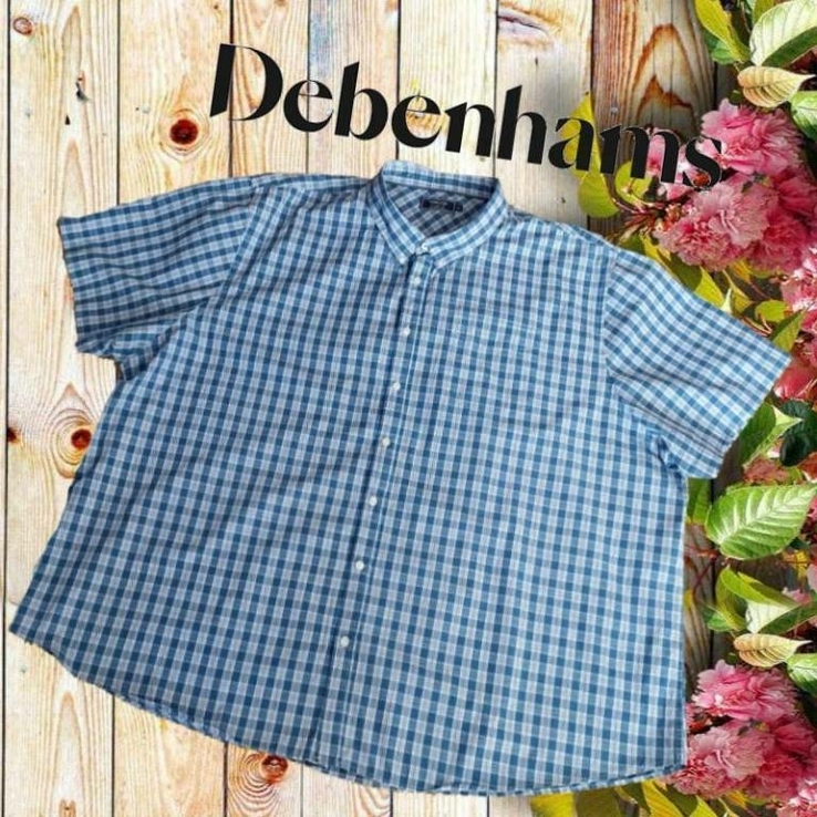 Debenhams Рубашка мужская короткий рукав хлопок 5 XL, фото №3