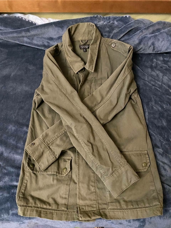 Мужская куртка ( цвет хаки) милитари topshop, фото №2