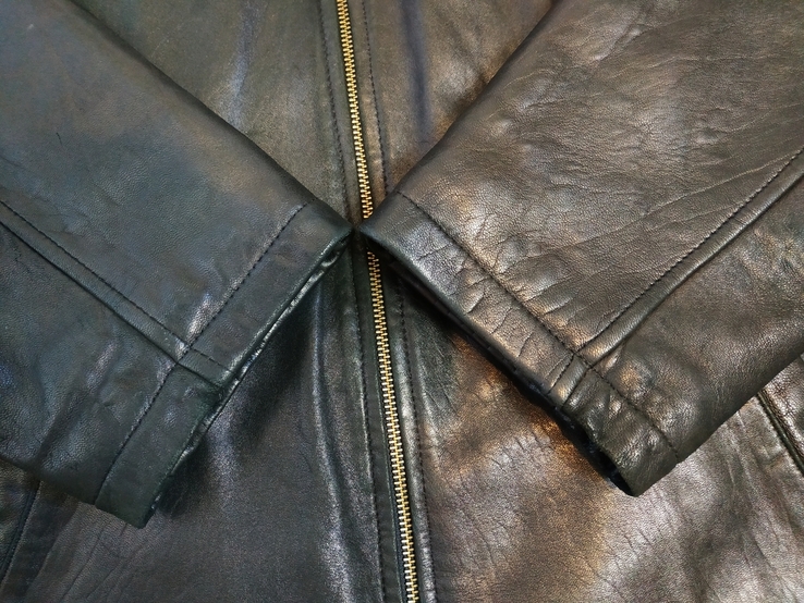 Куртка чоловіча шкіряна TRAPPER p-p 52, numer zdjęcia 10