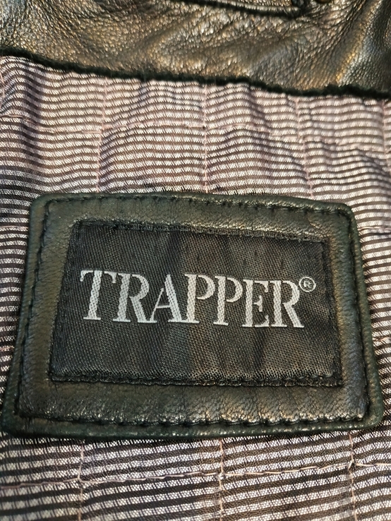 Куртка чоловіча шкіряна TRAPPER p-p 52, numer zdjęcia 12