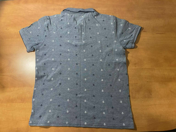 Чоловіча футболка primark поло з якорями Розмір вказаний S 100% бавовна, фото №3