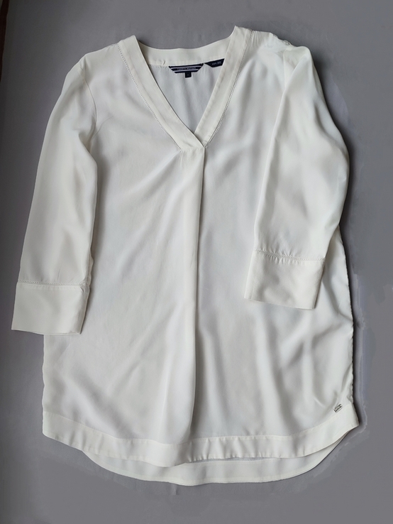Шелковая базовая блуза Tommy hilfiger, фото №8