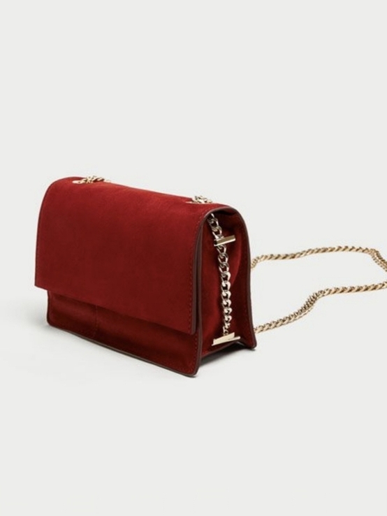 Замшевая сумочка на цепочке Zara woman, оригинал, photo number 6
