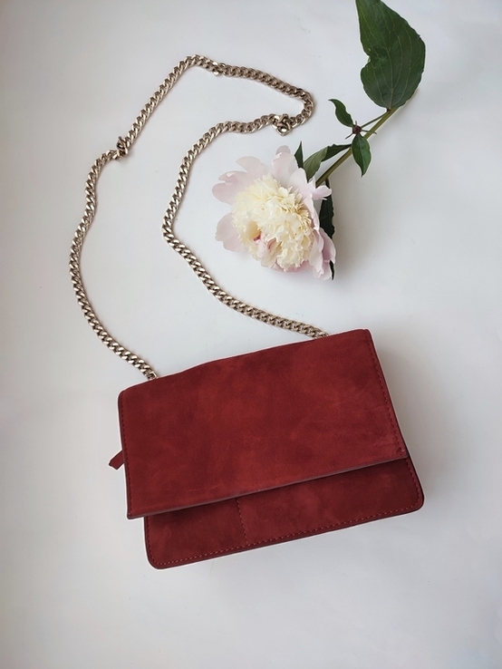 Замшевая сумочка на цепочке Zara woman, оригинал, фото №9