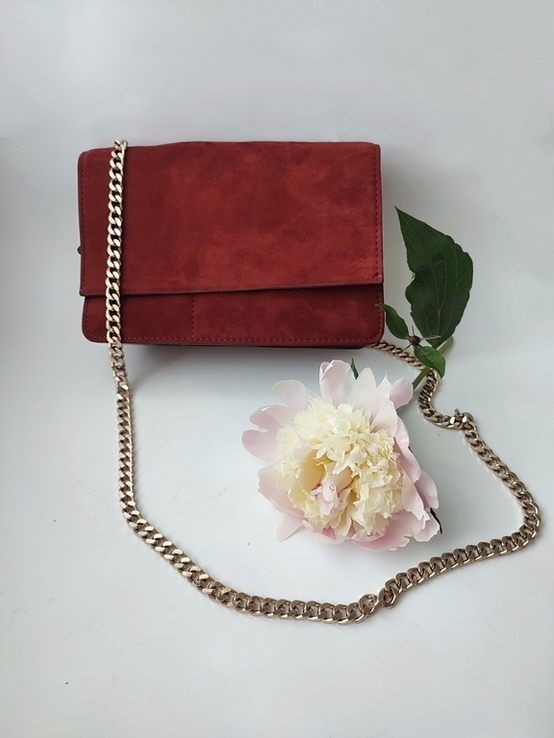 Замшевая сумочка на цепочке Zara woman, оригинал, фото №10