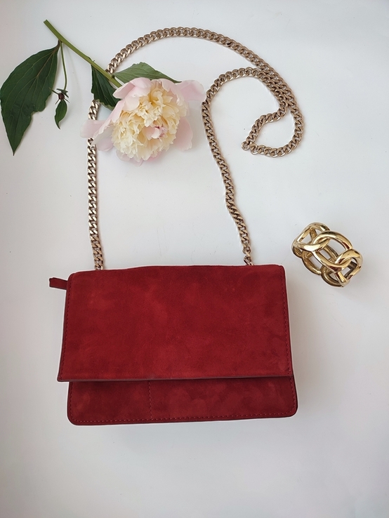 Замшевая сумочка на цепочке Zara woman, оригинал, фото №11