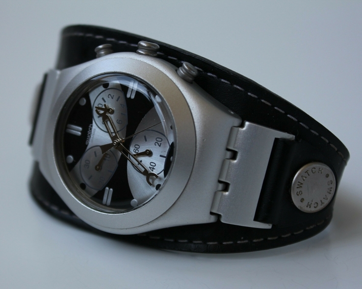 Кварцевые часы Swatch (Свотч) хронограф, фото №2