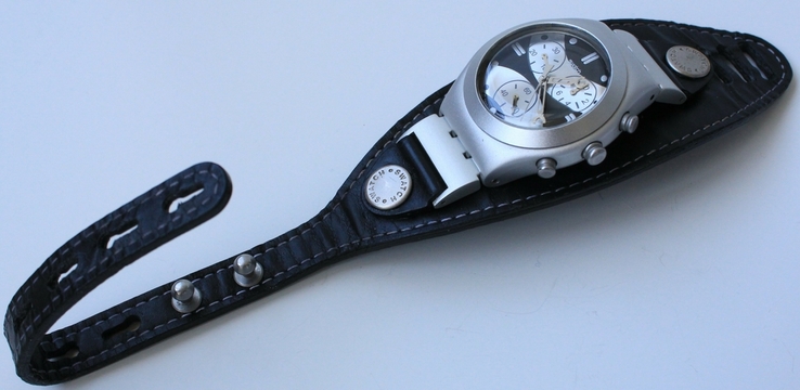 Кварцевые часы Swatch (Свотч) хронограф, фото №3