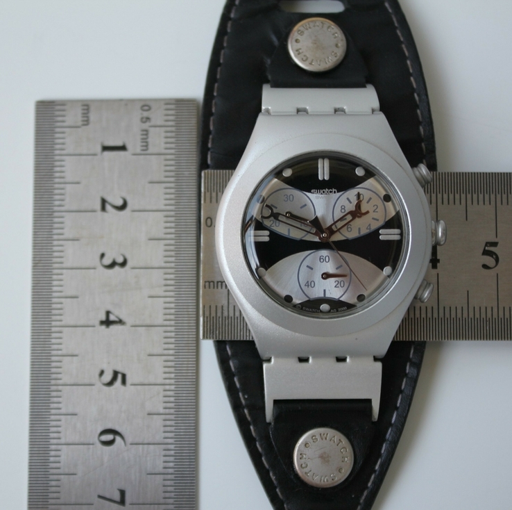 Кварцевые часы Swatch (Свотч) хронограф, фото №10