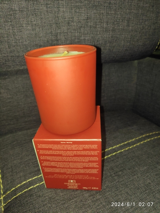 Ароматична свічка ароматическая свечка dell amore amber unice fan cosmetic, фото №3