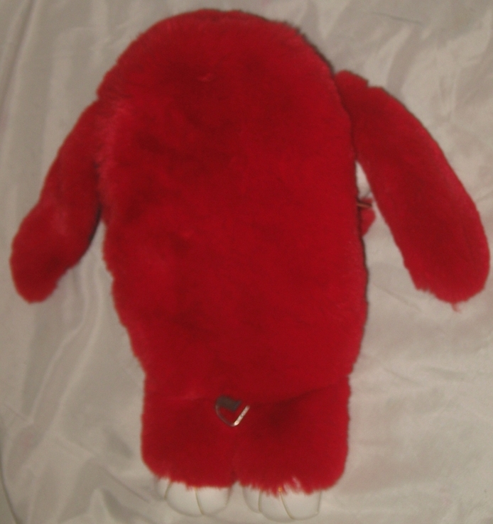 Кролик-рюкзачок з натуральнлго хутра 35см., фото №6