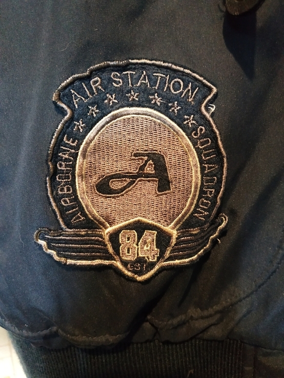 Куртка пилот Аеронавтика 84 дивізіону. Бомбер AIR STATION p-p M, фото №3