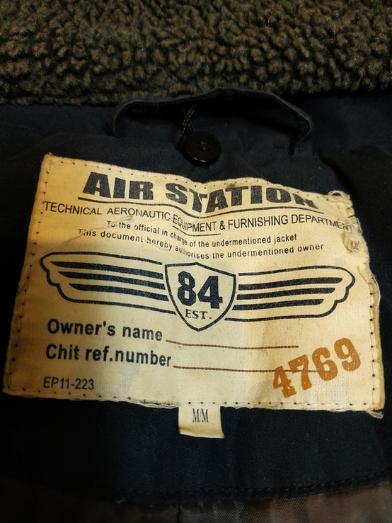 Куртка пилот Аеронавтика 84 дивізіону. Бомбер AIR STATION p-p M, фото №11