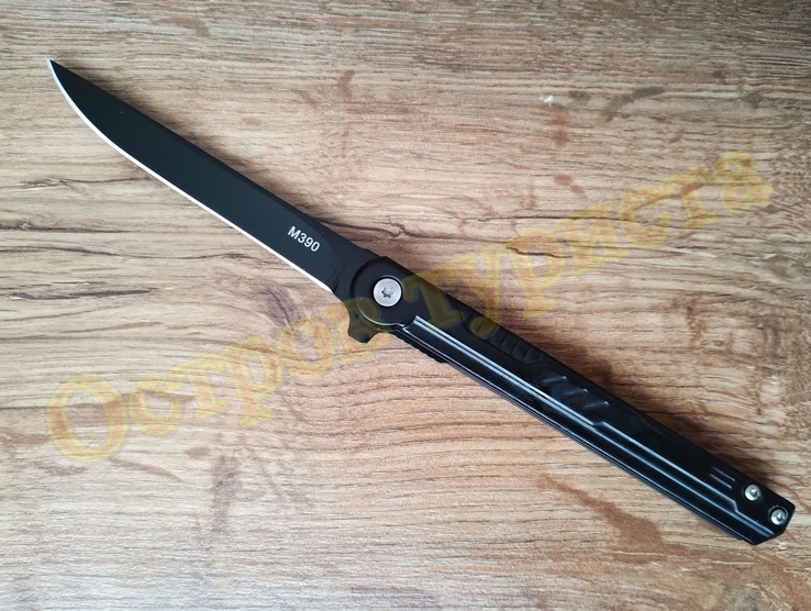 Складной нож Стилет Flipper Black M390, photo number 4