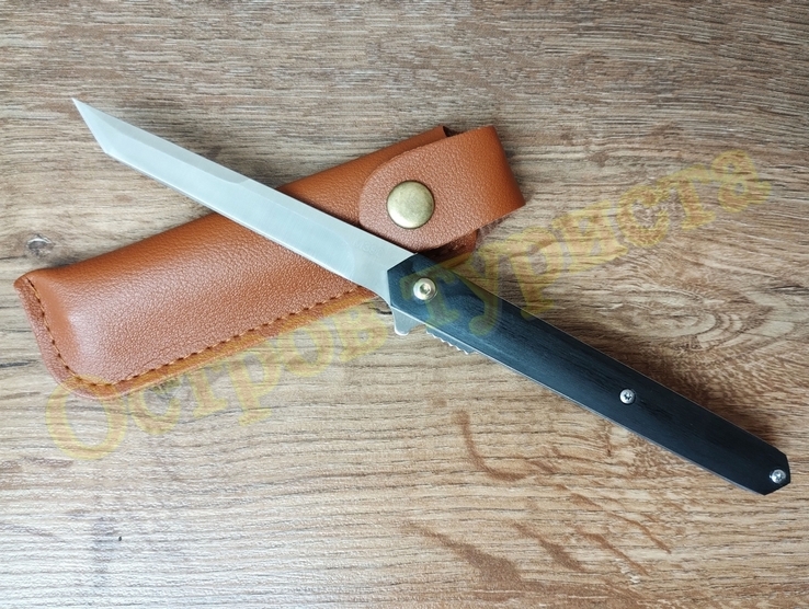 Нож складной M390 на подшипниках Флиппер танто с чехлом, numer zdjęcia 2