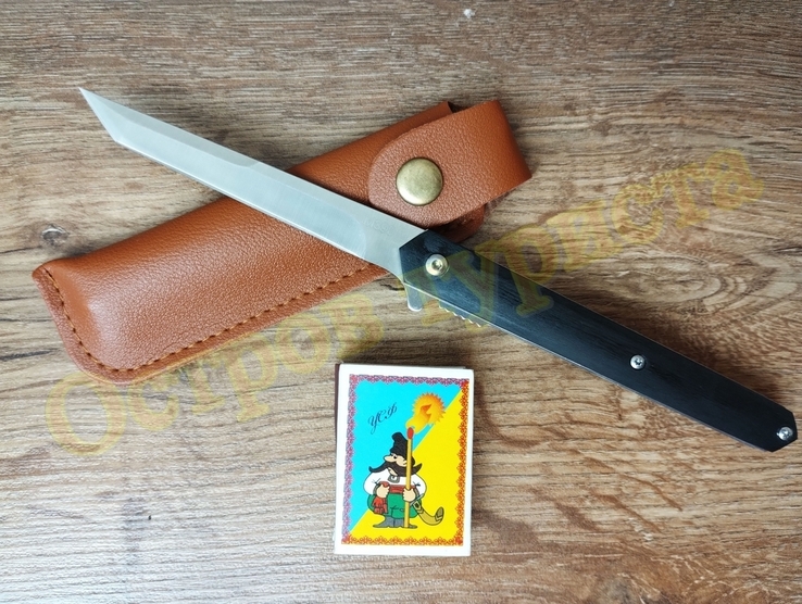 Нож складной M390 на подшипниках Флиппер танто с чехлом, фото №3